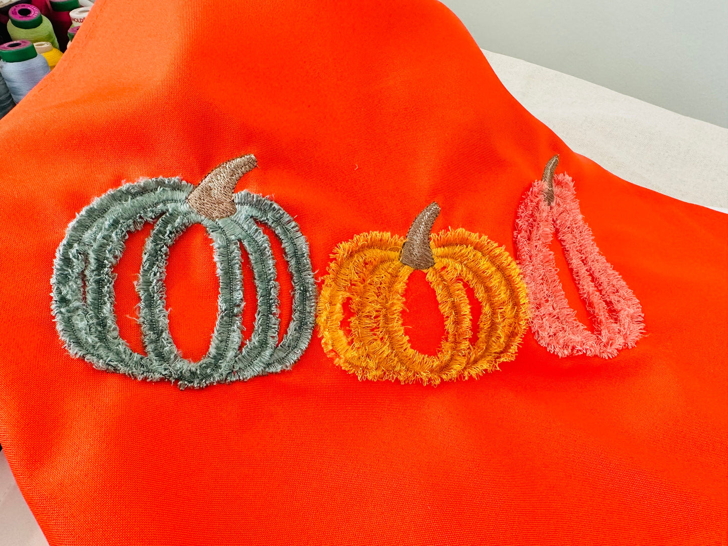 Fringed Fall Pumpkin