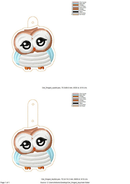 Fringed Owl Keychain