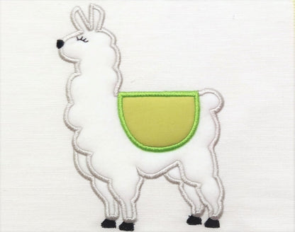 Lama, llama, alpaca machine embroidery applique designs assorted sizes,