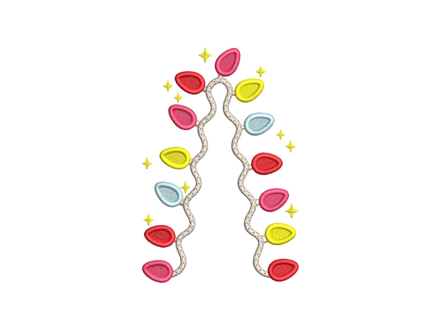Christmas Lights Split Side Seam