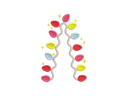 Christmas Lights Split Side Seam