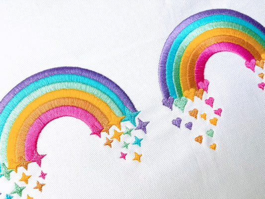 Heart and Star Rainbow Set of 2