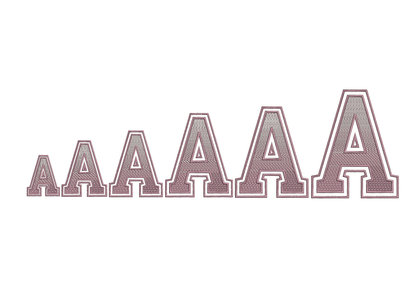 Iridescent Glitter HTV Vinyl Athletic Font