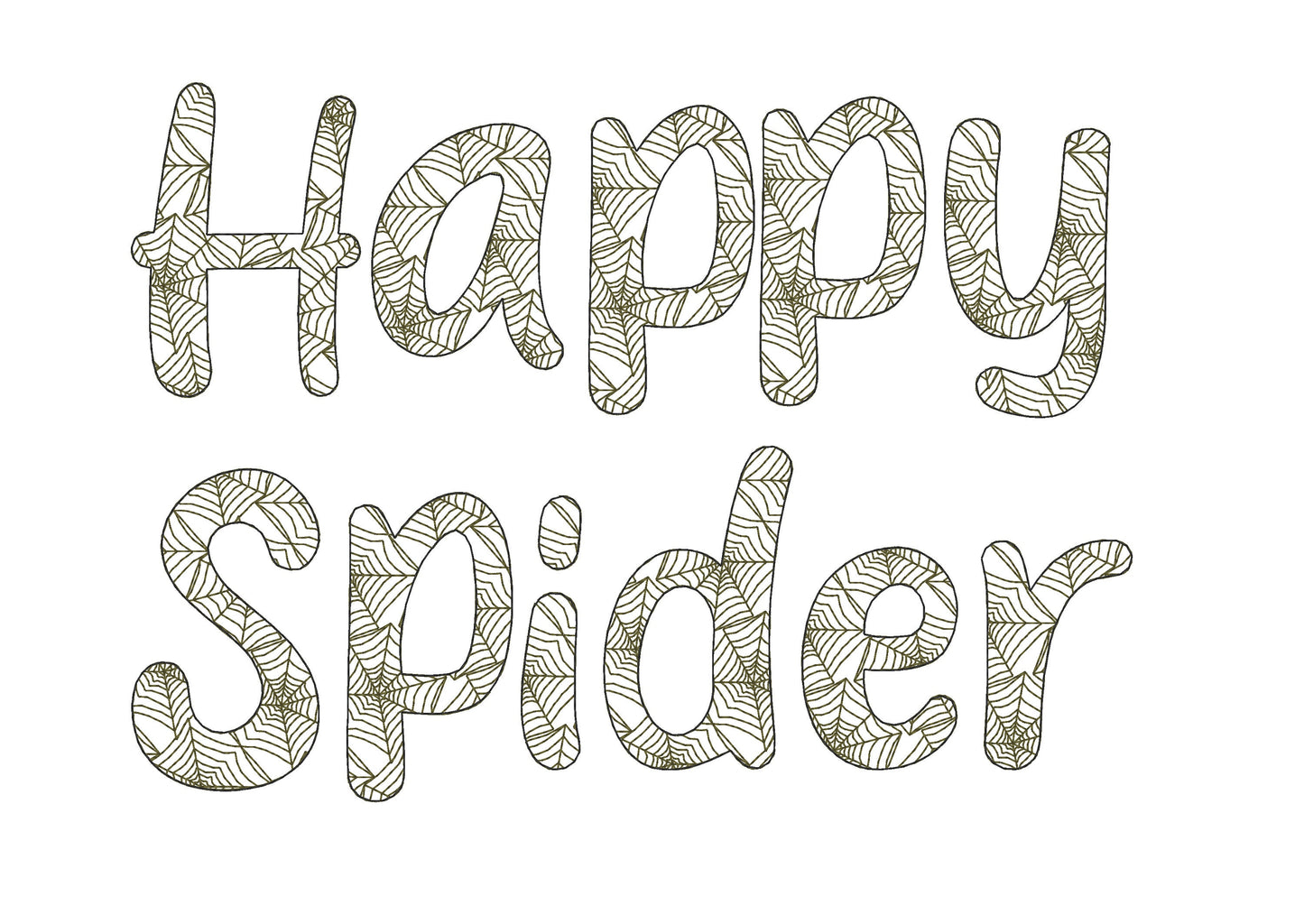 Spider Web Halloween Font