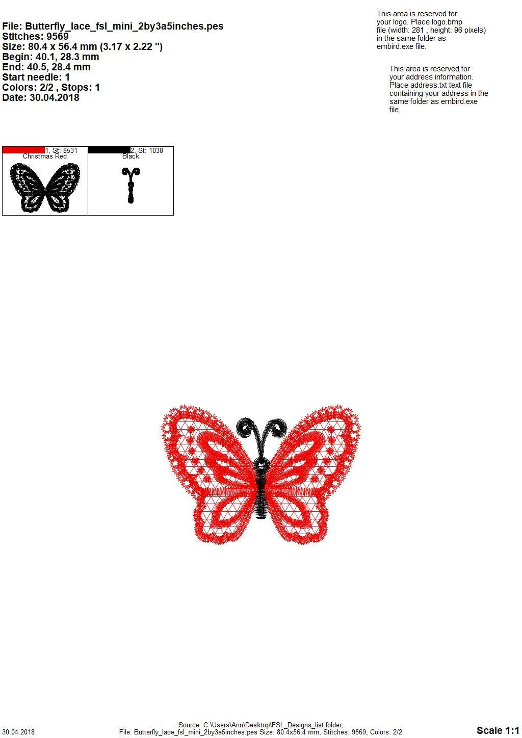 Small Butterfly FSL