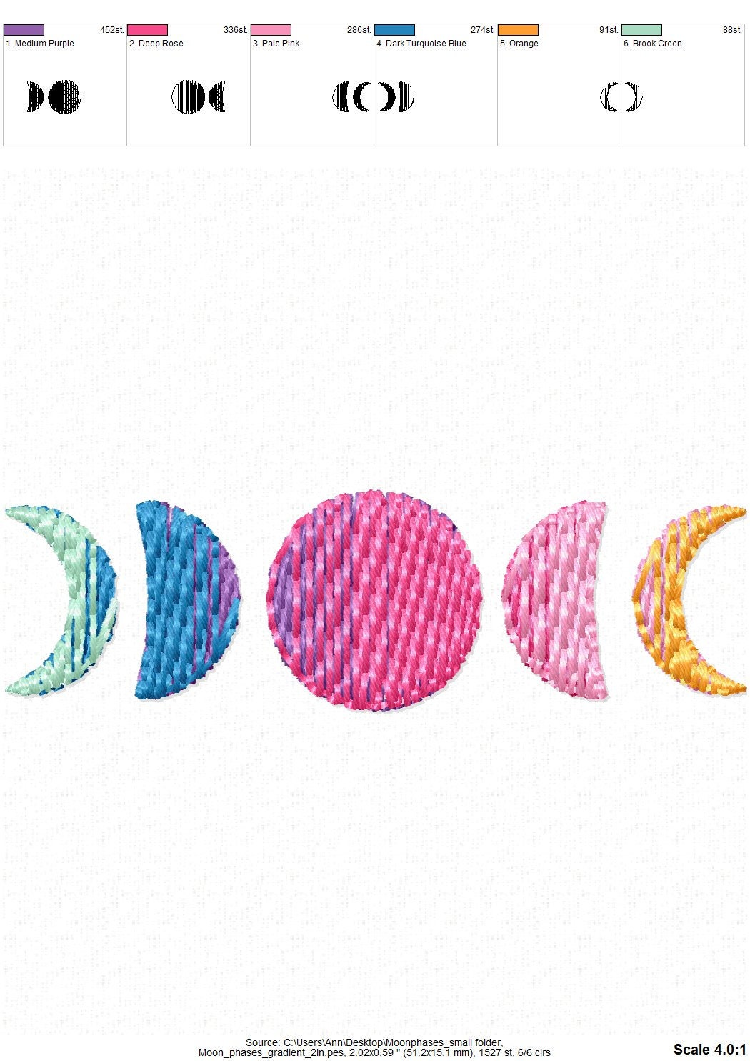 Mini Iridescent Moon Phases