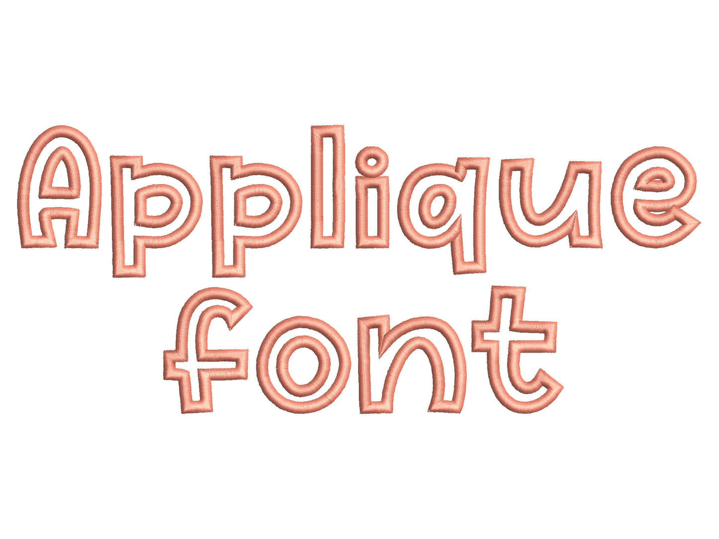 Bold Applique Font