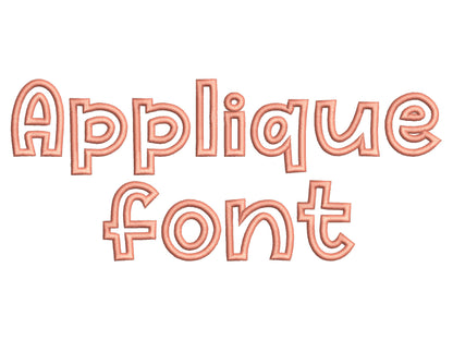 Bold Applique Font