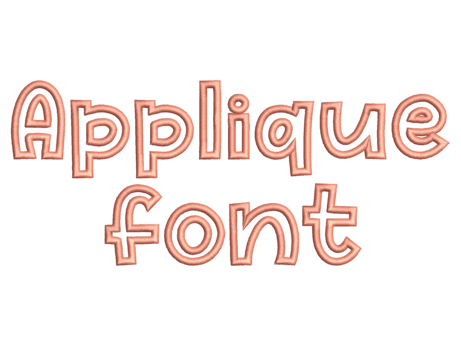 Bold Applique Font