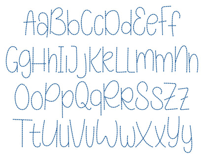 Hand Stitch Effect Font