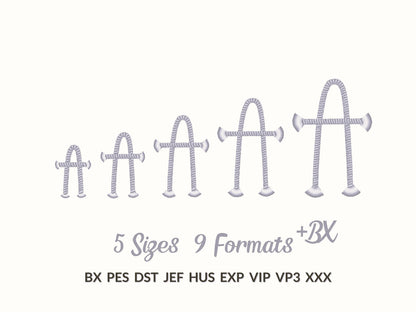 Rope Stitch Font with Fringed Tassel