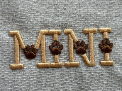 Puff Puffy Foam Dog Cat Paw Font