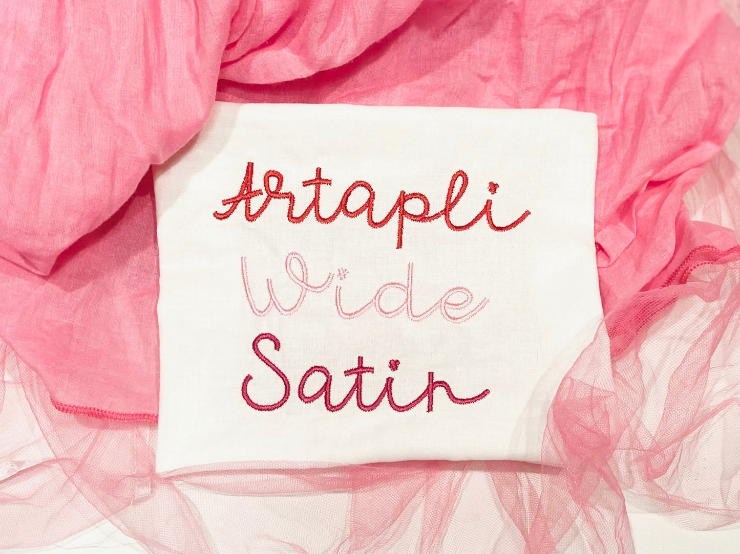 Satin Stitch Line Font