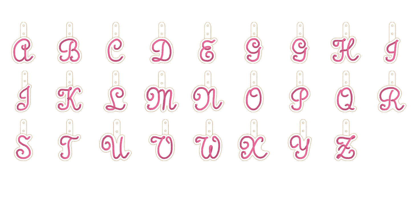 Rope Monogram Keychain