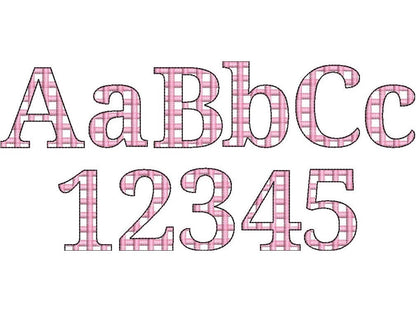 Checkered Gingham Plaid Font