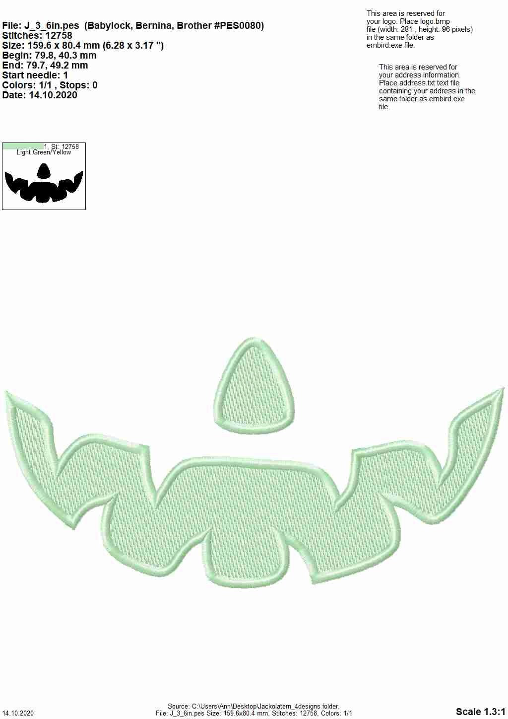 Facemask Jack-o-Lantern Pumpkin