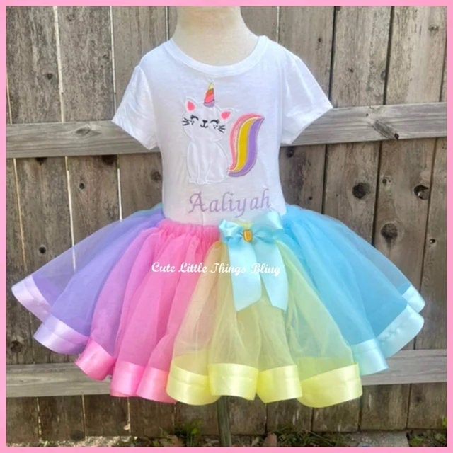 Caticorn Unicorn Kitty Cat Applique