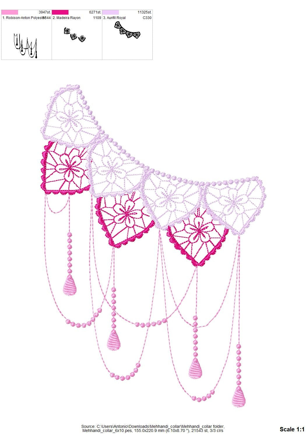 Mehndi Necklace Design