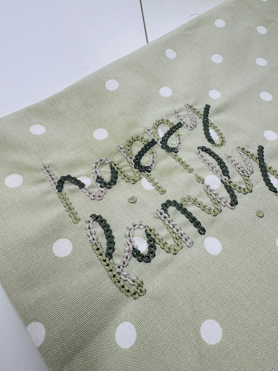 Color smash Bold Authentic dense Chain stitch FONT machine embroidery