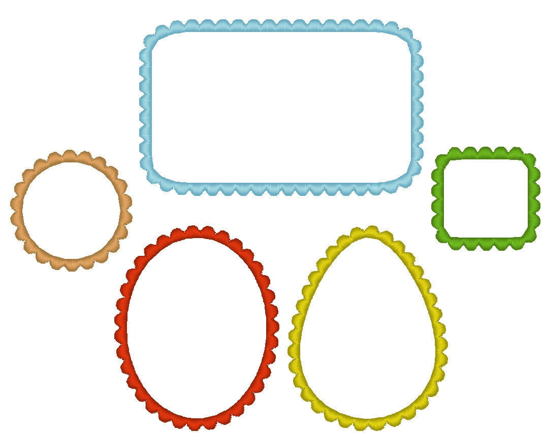 Monogram Frame Applique Set