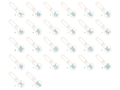 Old English Monogram Airtag Cover