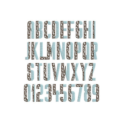 Duo Split Patterned Font Set of 2