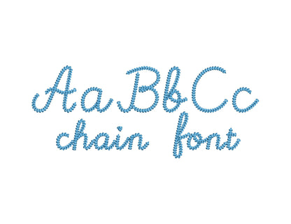 Extra Bold Chain Stitch Font Piper