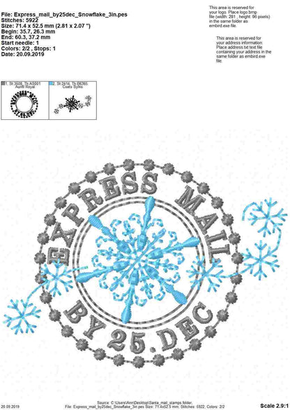 Reindeer Mail Express Stamp Set