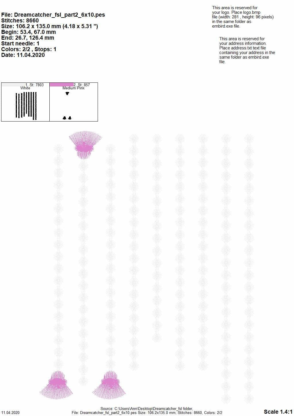 Dream Catcher with Feathers ITH