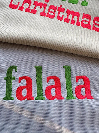 Fill Stitch Block Font Falala