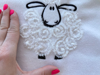 Fringed Fluffy Sheep Lamb