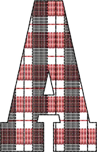 Buffalo Plaid Gingham Patterned Sport Font