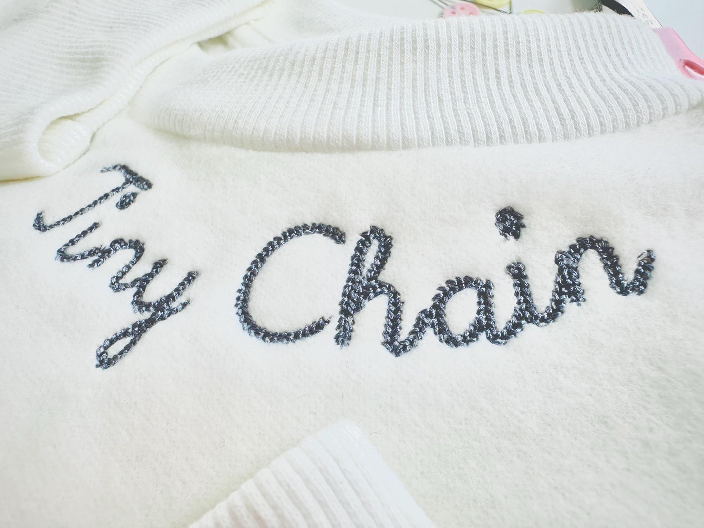 Tiny Playful Chain Stitch Handwritten Font