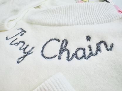 Tiny Playful Chain Stitch Handwritten Font
