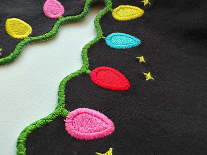 Christmas Lights Split Side Seam