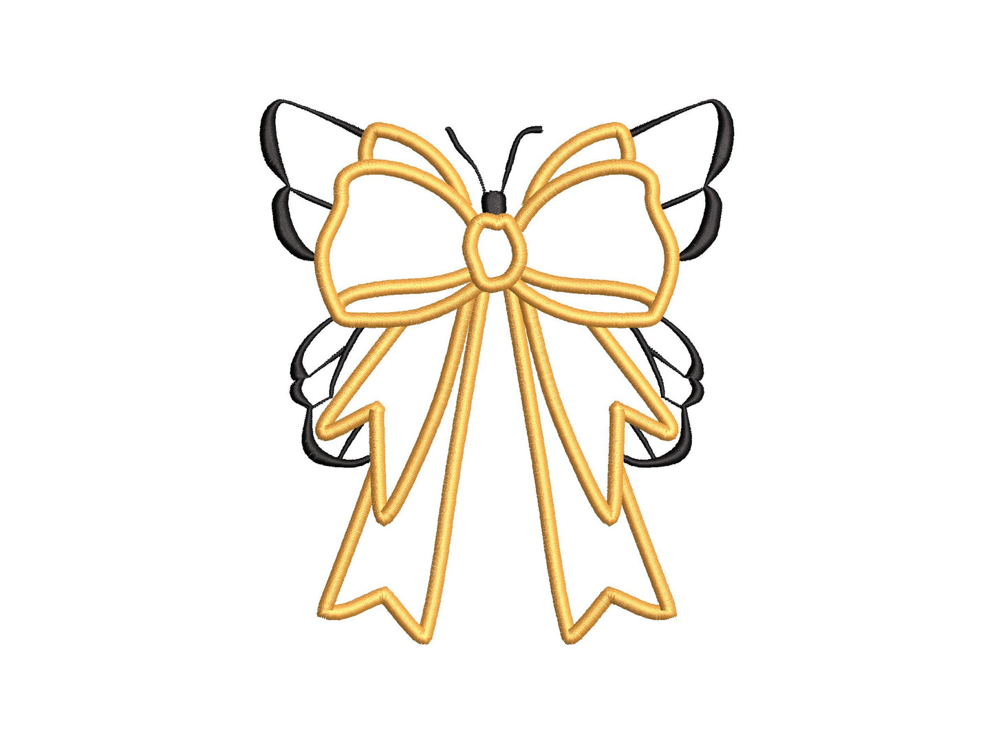 Butterfly And Bow Applique