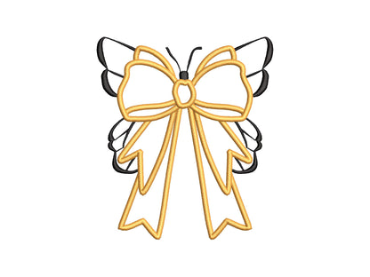 Butterfly And Bow Applique
