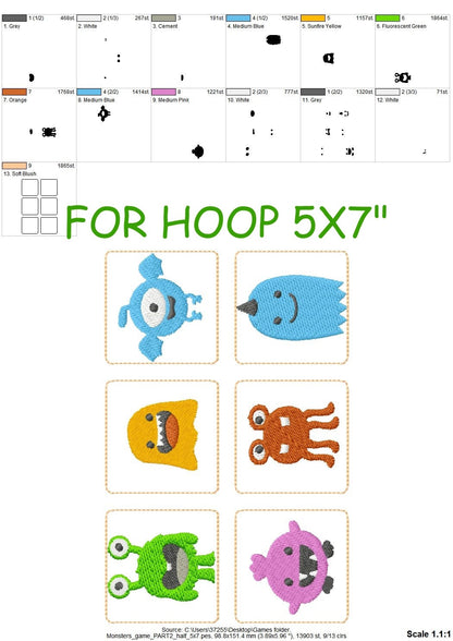 Memory Game Cute Monsters ITH