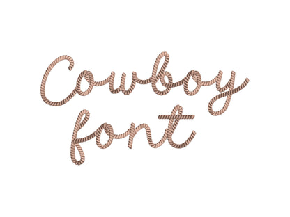 Cowboy Rope Stitch Handwritten Font