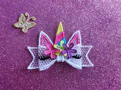 Unicorn Double Layer Big Bow FSL