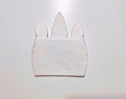 Floral Unicorn Zipper Bag ITH