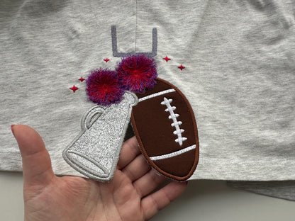 Cheerleader Fringed Pom Poms Football