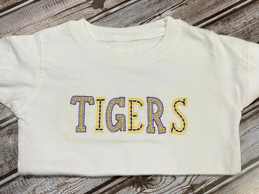 Quick Light Stitch School Font