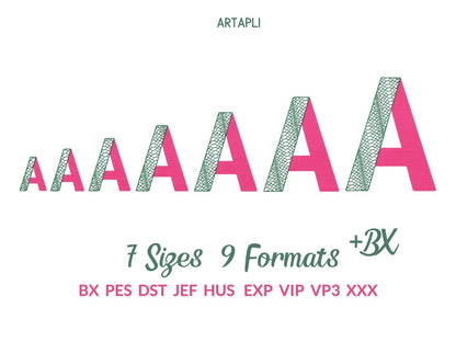 Duotone Split Patterned Font Set of 2