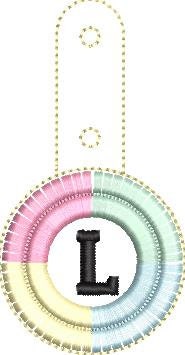 Boho Fringed Keychain with Monogram