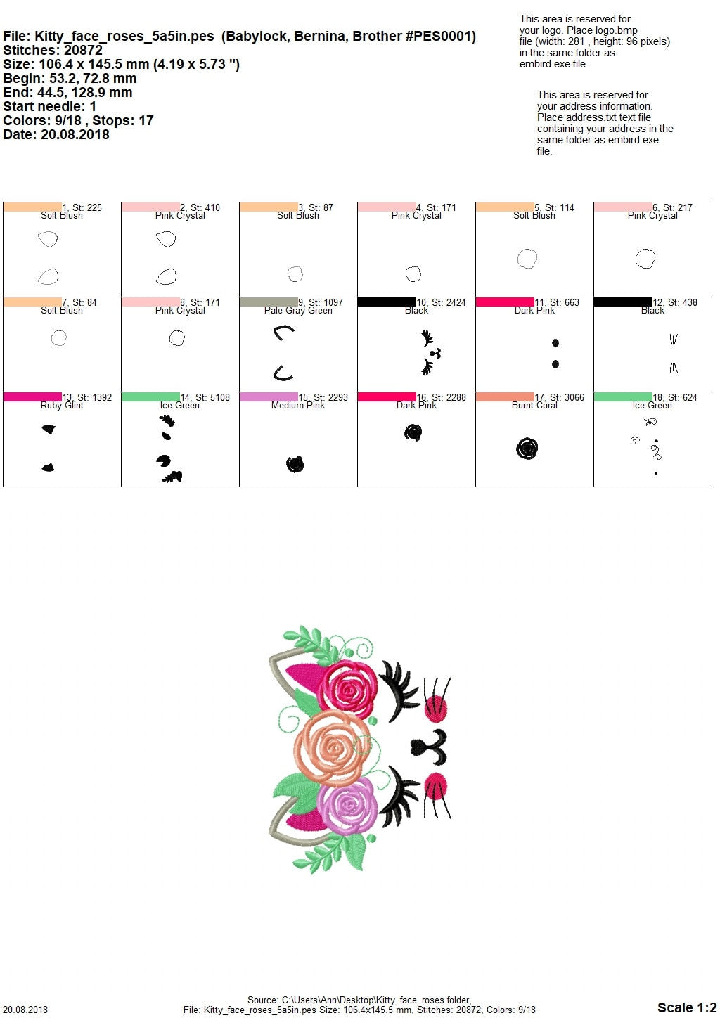 Pretty Kitty Face with Shabby Chic Floral Crown
