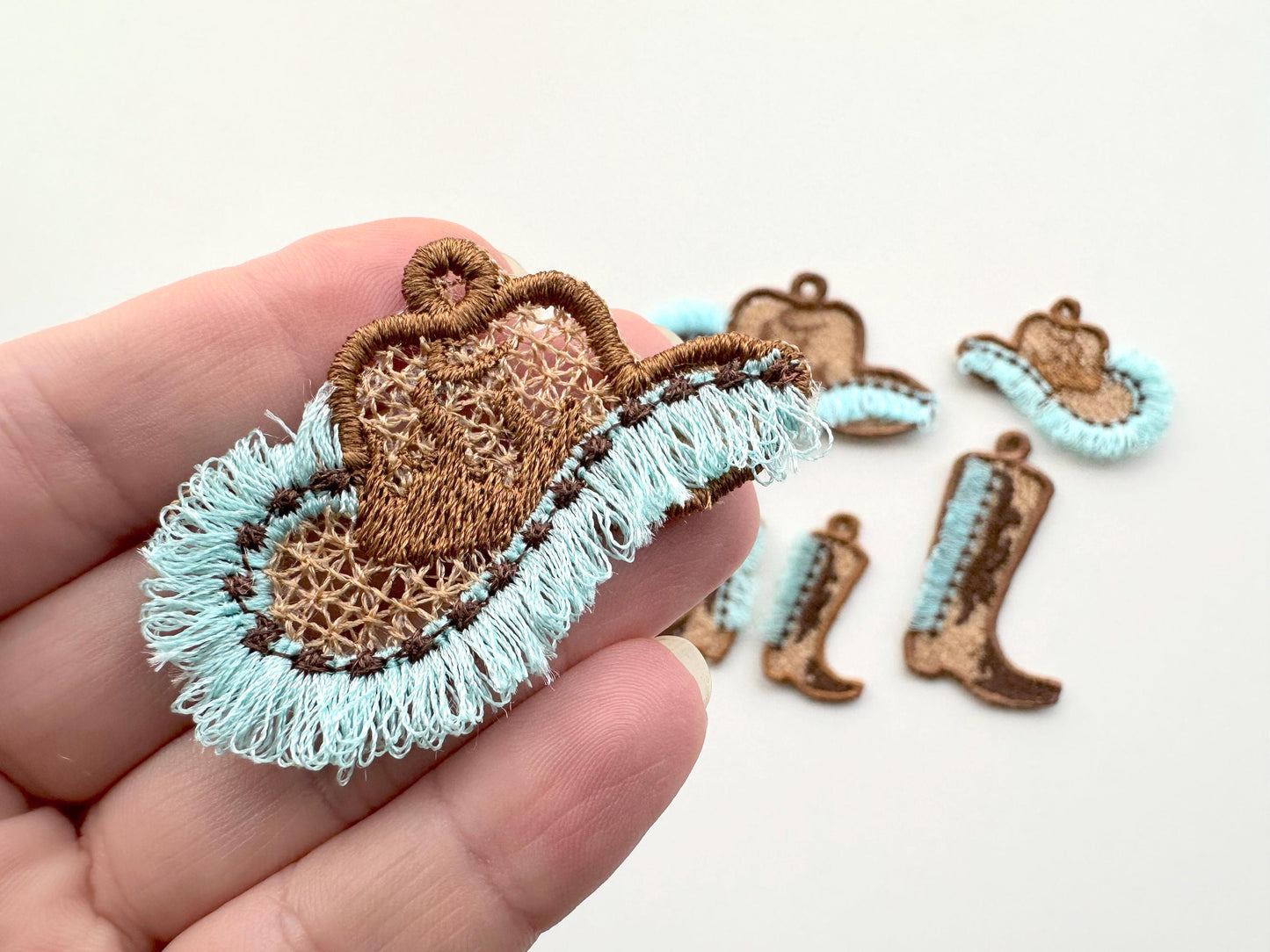 Western Cowboy Cowgirl Fringed Boots and Hat FSL