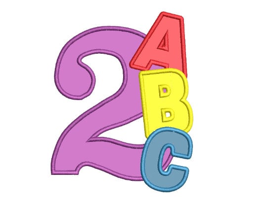 ABC School Birthday Number 2 Two