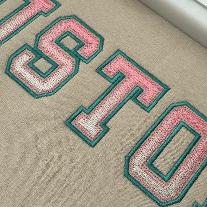 Iridescent 2-Color Sororities Varsity Greek Font Applique