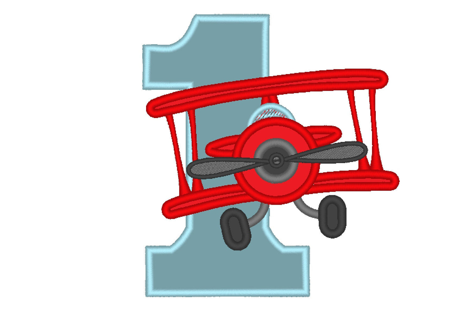 Airplane Birthday Numbers